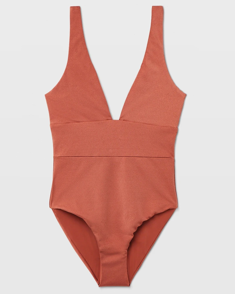 Onia Iris Low Plunge One-Piece Swimsuit