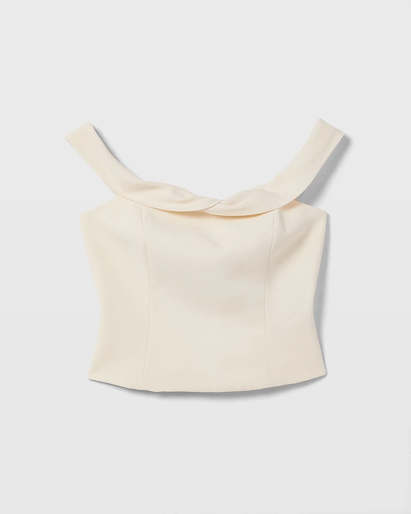 Off-The-Shoulder Draped Top