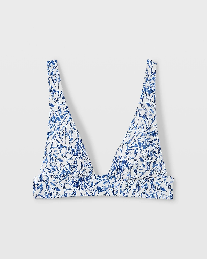 Onia Mallory Plunge V-Neck Bikini Top