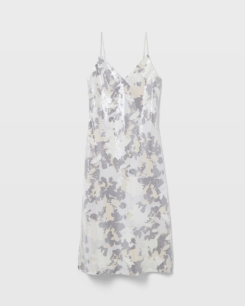 Midi Sequin Slip Dress