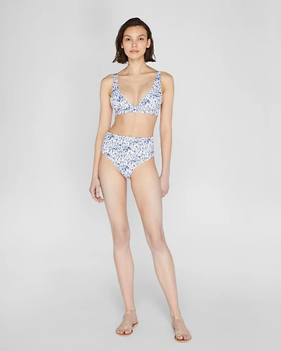 Onia Sabrina High Rise Bonded Bikini Bottom