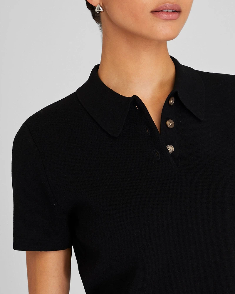 Polo Collar Sweater Tee