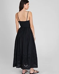 Embroidered Eyelet Maxi Dress