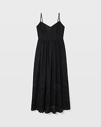 Embroidered Eyelet Maxi Dress