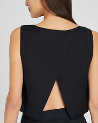 Linen Blend Shell Top