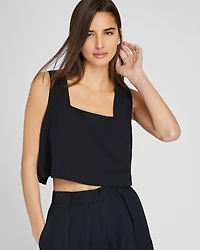Linen Blend Shell Top