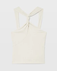 Ribbed Twist Knit Top
