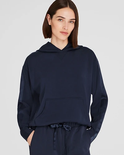 Satin Stripe Hoodie