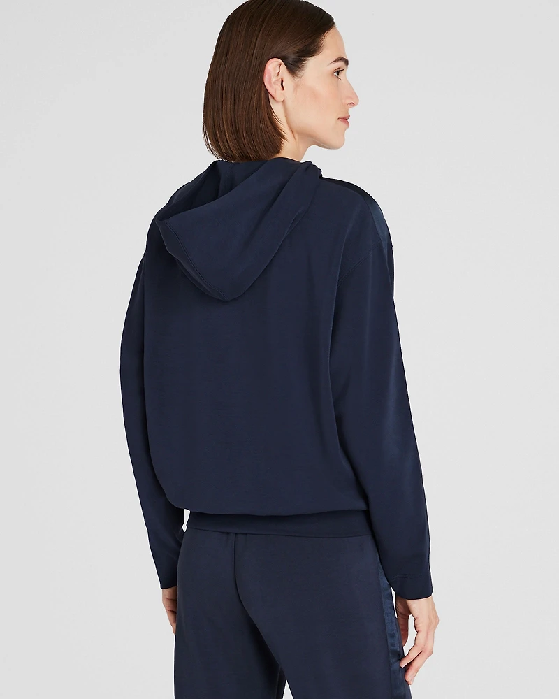 Satin Stripe Hoodie