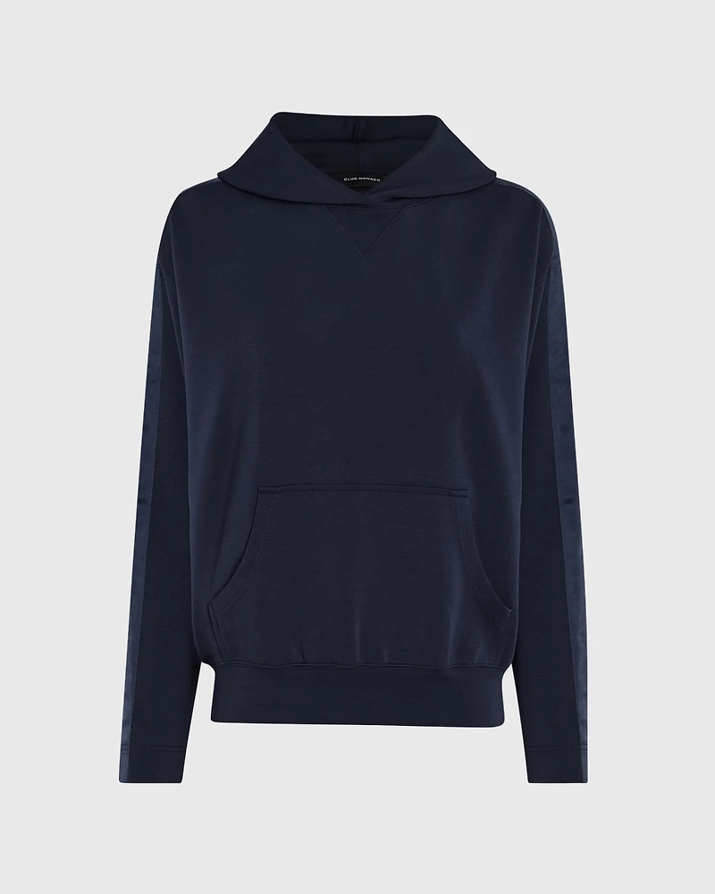 Satin Stripe Hoodie