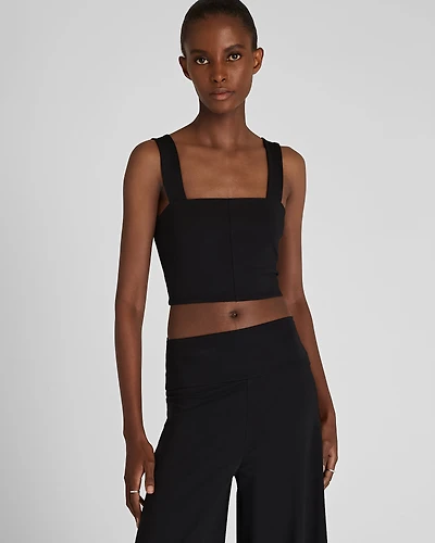 Cropped Knit Tank