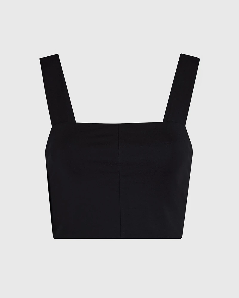 Cropped Knit Tank