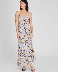 Seam Detail Silk Maxi Dress