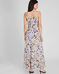 Seam Detail Silk Maxi Dress
