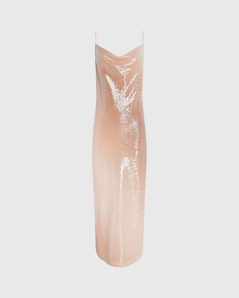 Sequin Maxi Slip Dress