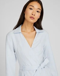 Long-Sleeve Collared Romper