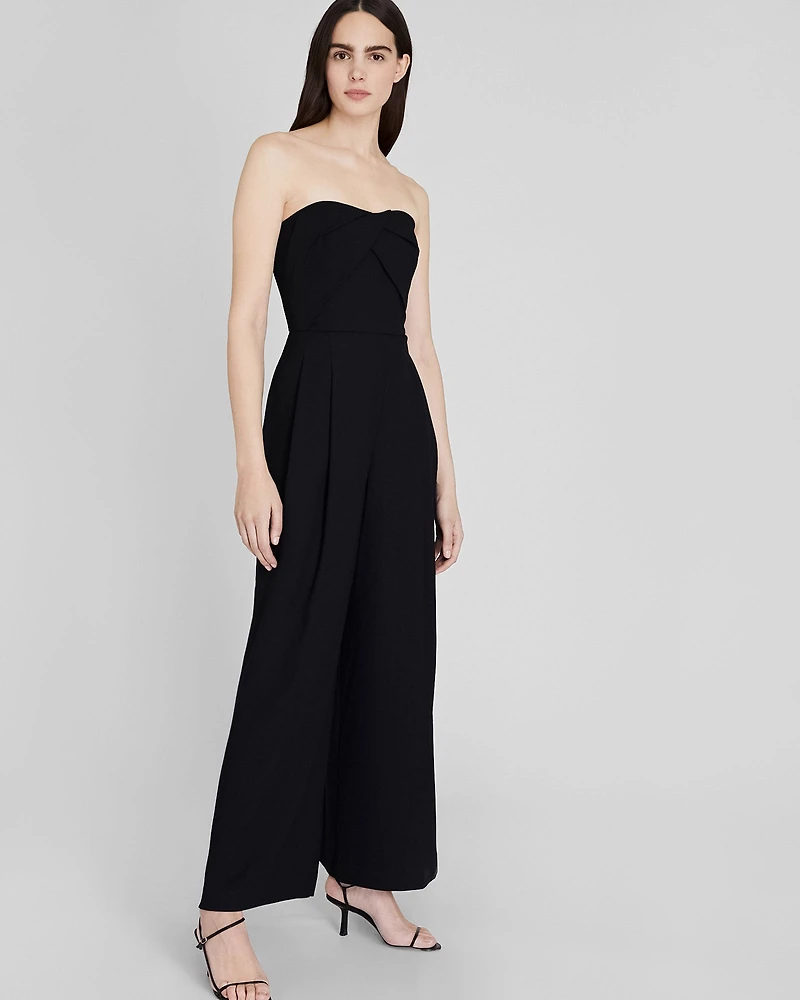 Strapless Drape Detail Jumpsuit