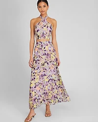 Print Paneled Maxi Skirt