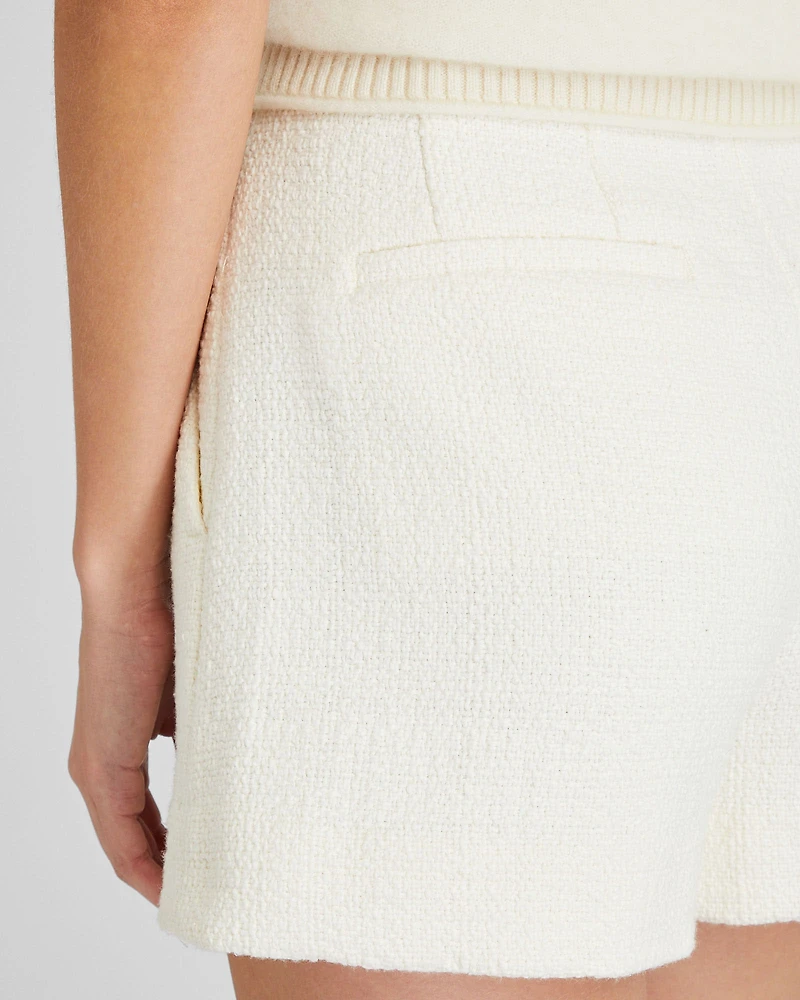Textured Pintuck Short