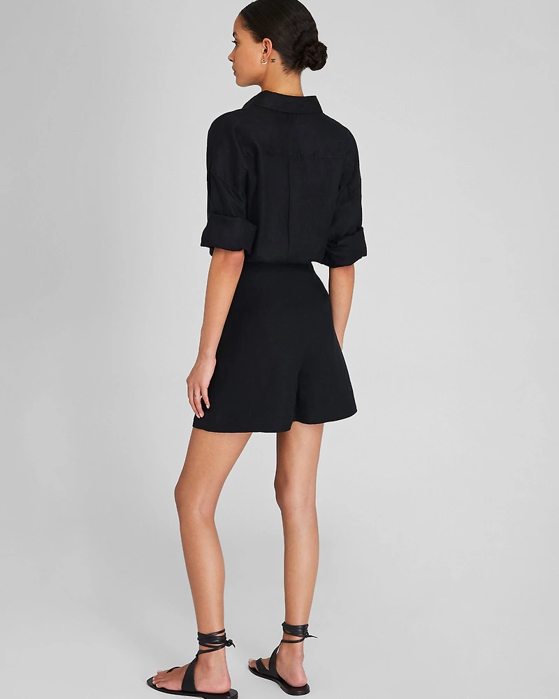Pleated Midi Short