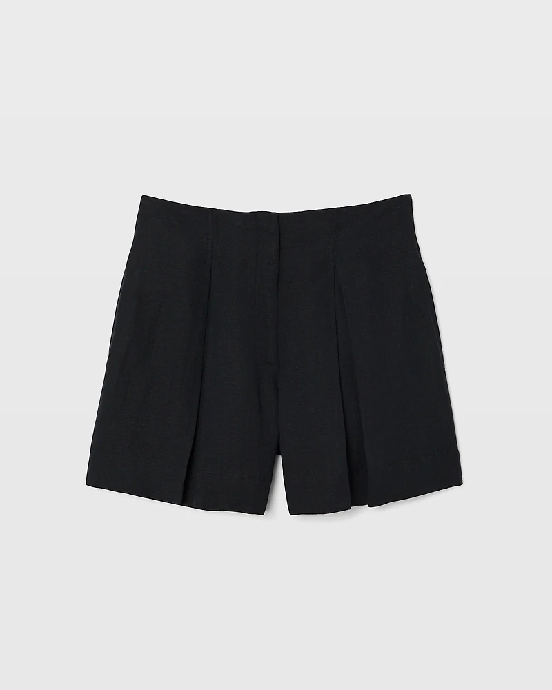 Pleated Midi Short