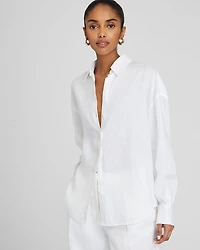 Relaxed Linen Button-Down Shirt