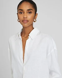 Relaxed Linen Button-Down Shirt