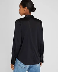 Helek Stretch Silk Charmeuse Shirt
