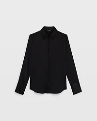 Helek Stretch Silk Charmeuse Shirt