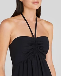 Cotton Halter Maxi Dress