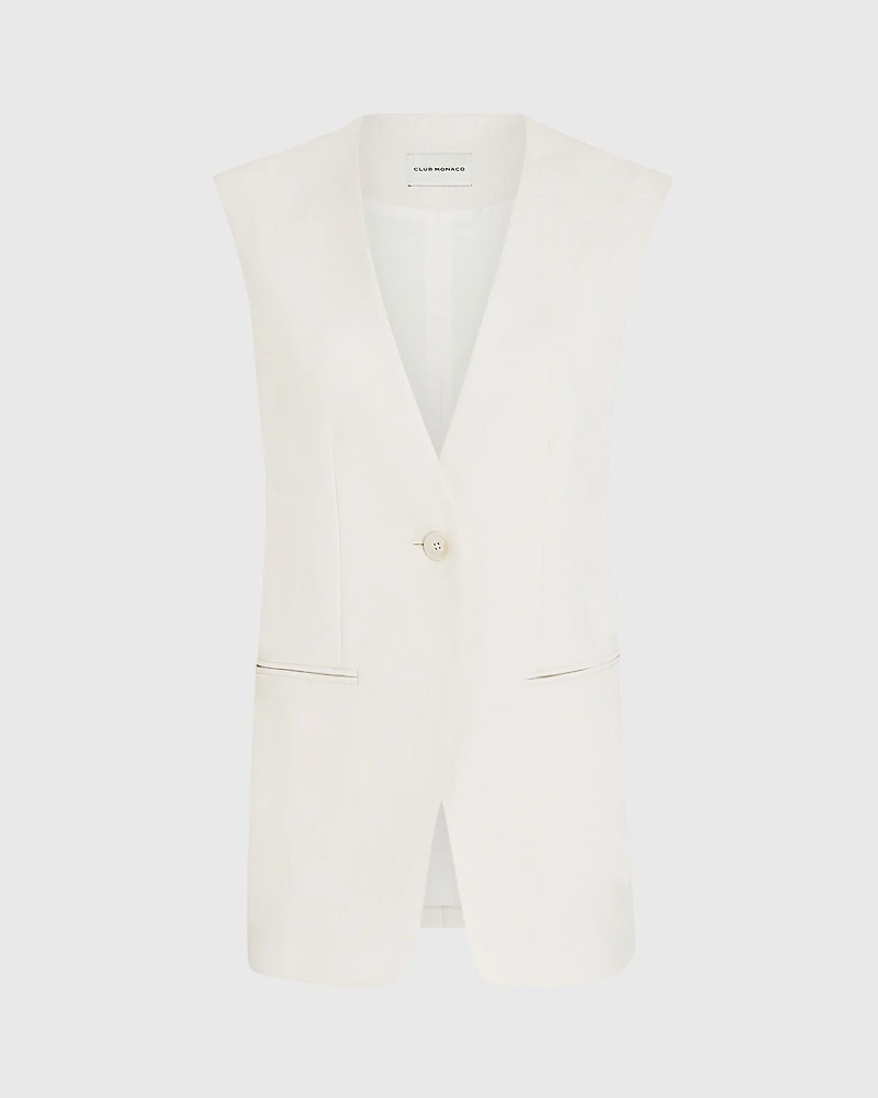 Relaxed Long Vest