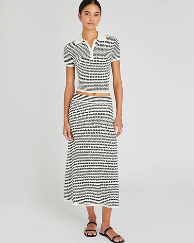 Diamond Pointelle Skirt