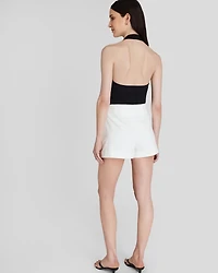 Textured High-Rise Short