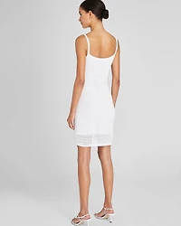 Open Stitch Mini Dress
