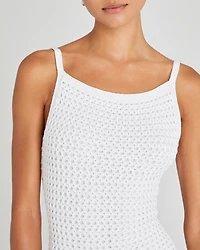 Open Stitch Mini Dress
