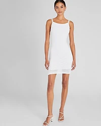 Open Stitch Mini Dress