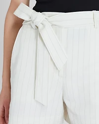 Pinstripe Linen Blend Short