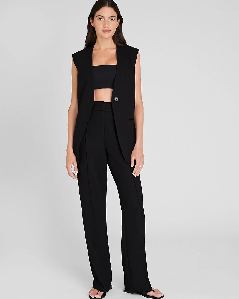 Full-Length Pintuck Trouser