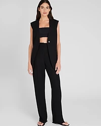 Full-Length Pintuck Trouser