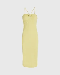 Mock Smock Midi Dress