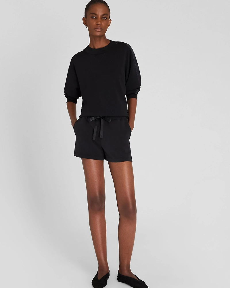 Satin Stripe Knit Short
