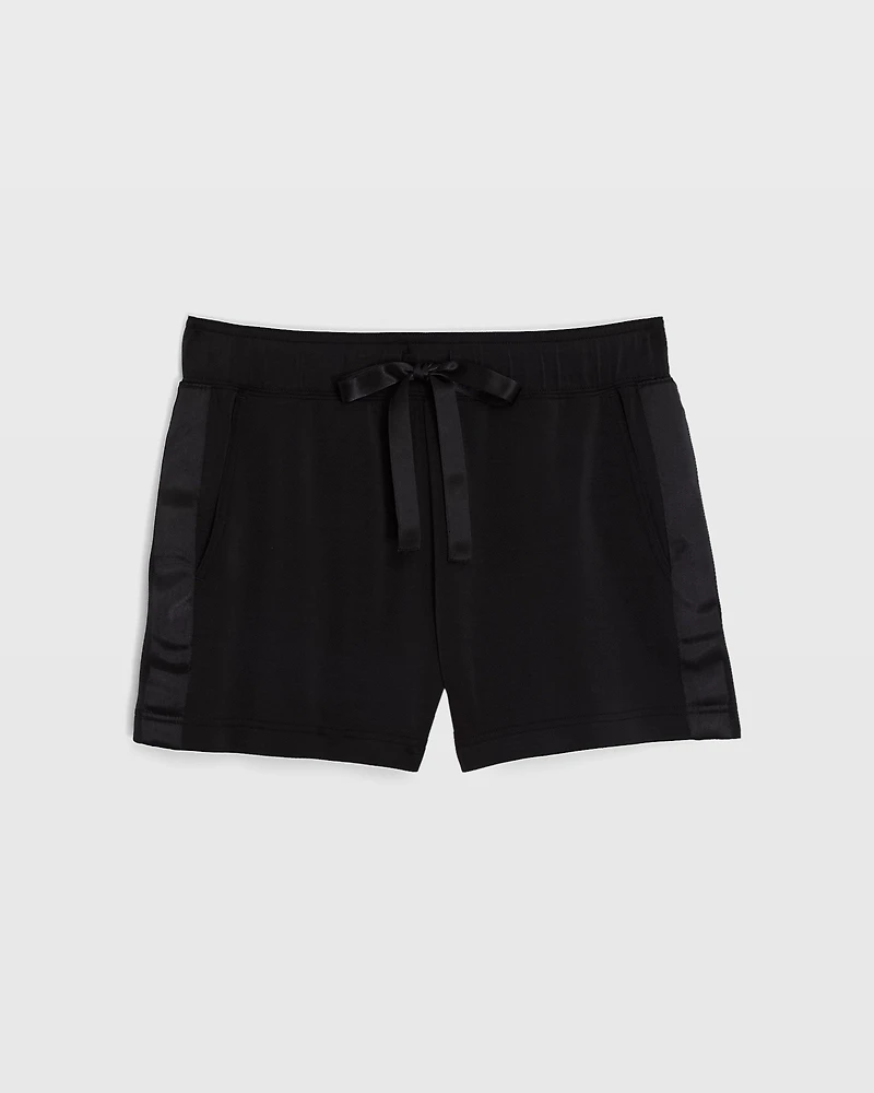 Satin Stripe Knit Short