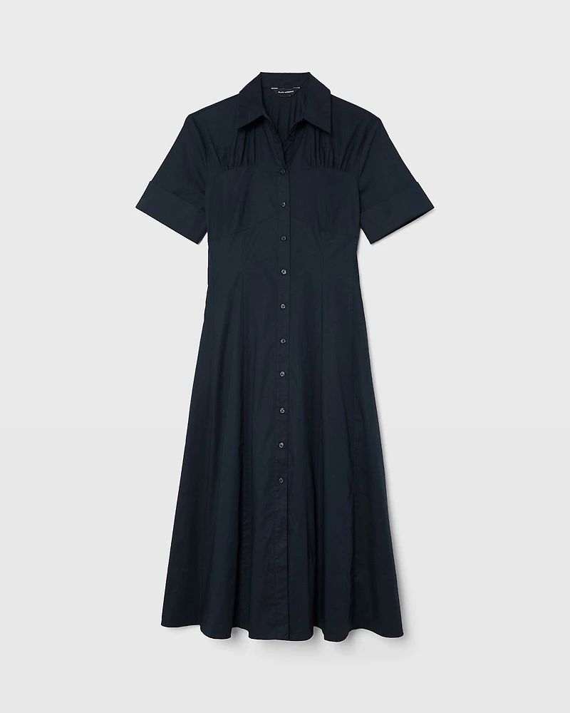 Cotton Poplin Midi Shirt Dress