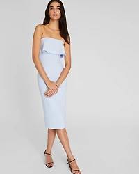 Tiered Overlay Tube Dress