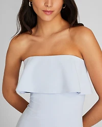 Tiered Overlay Tube Dress