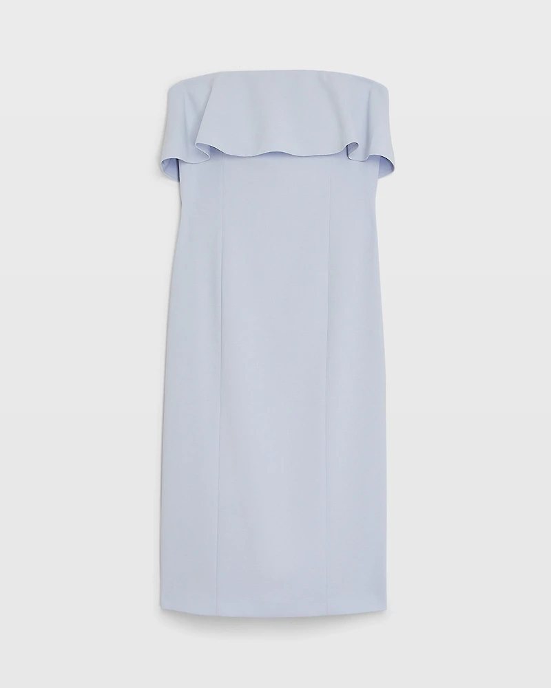 Tiered Overlay Tube Dress