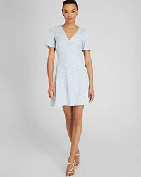 Cut Out Short Sleeve Mini Dress