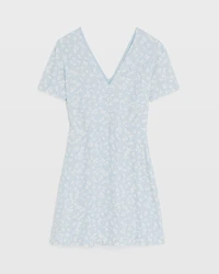 Cut Out Short Sleeve Mini Dress