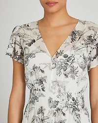Handkerchief Hem Midi Dress