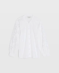 Eyelet Sleeve Top
